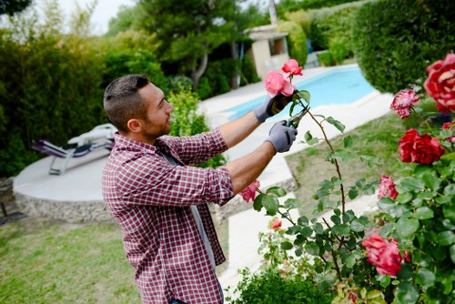 Gardeners working on a welcoming Walthamstow Village garden