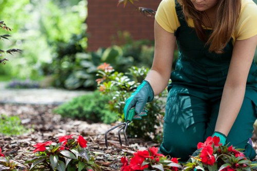 Gardeners working with local transfer stations for waste recovery